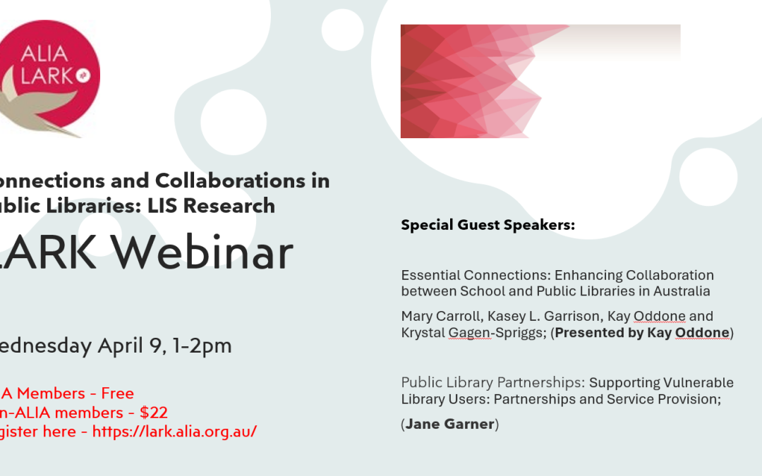 Webinar: Connections and Collaborations in Public Libraries